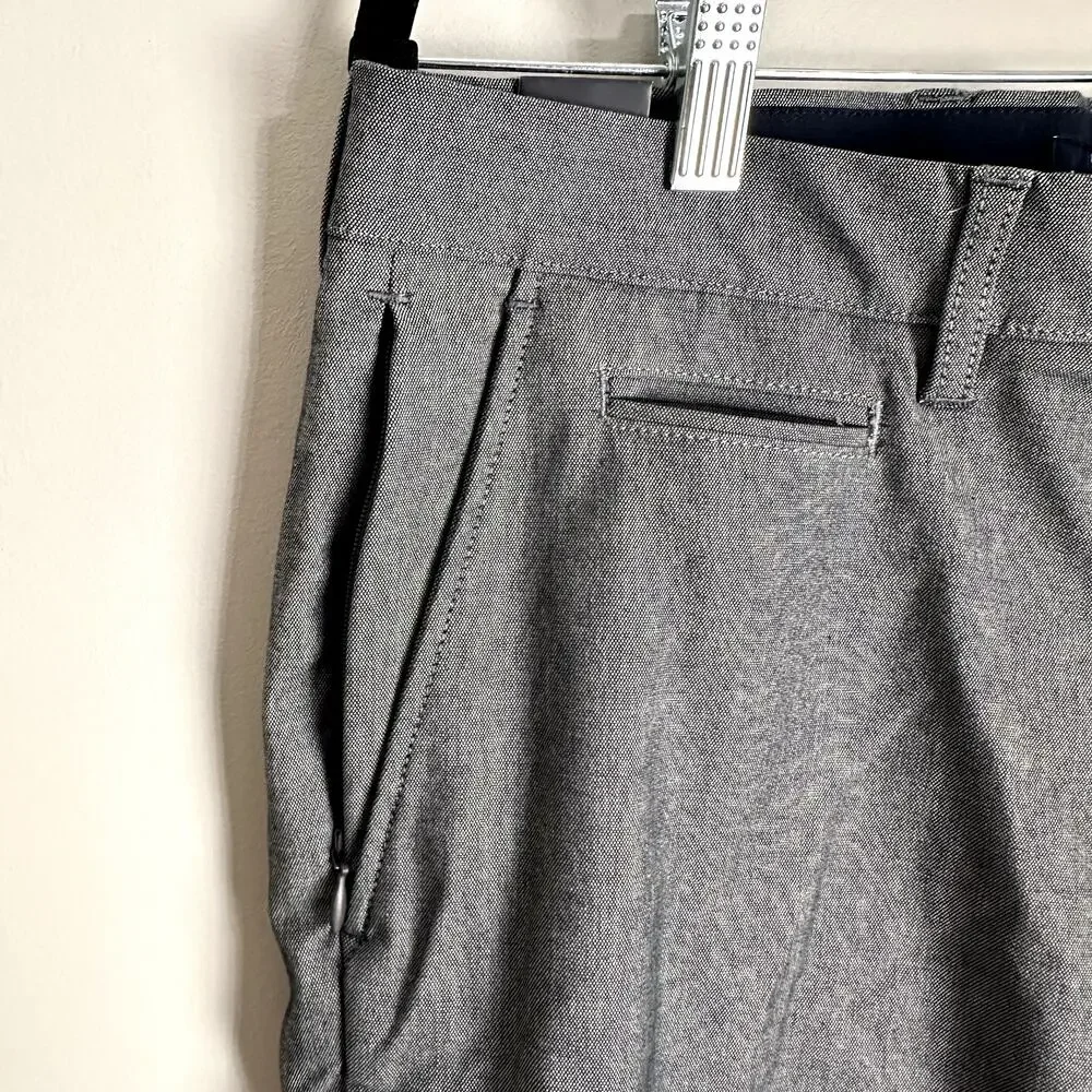 J.Crew Men's 484 Slim-fit tech Oxford Work Pant Black White Oxford Sz 31x32 NWT